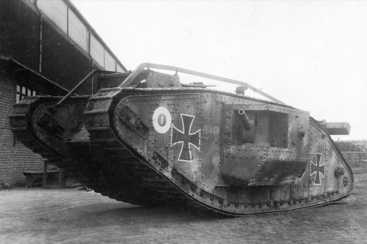 Tanks a lot! Never-before-seen pictures show how Germans captured British tanks and used them against their former owners in First World War